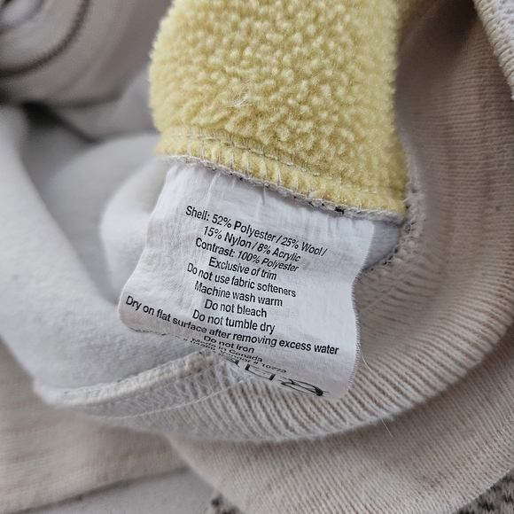 Vintage MEC Zip-Up Jacket Womens Medium Wool Polyester 90s - Picture 7 of 7